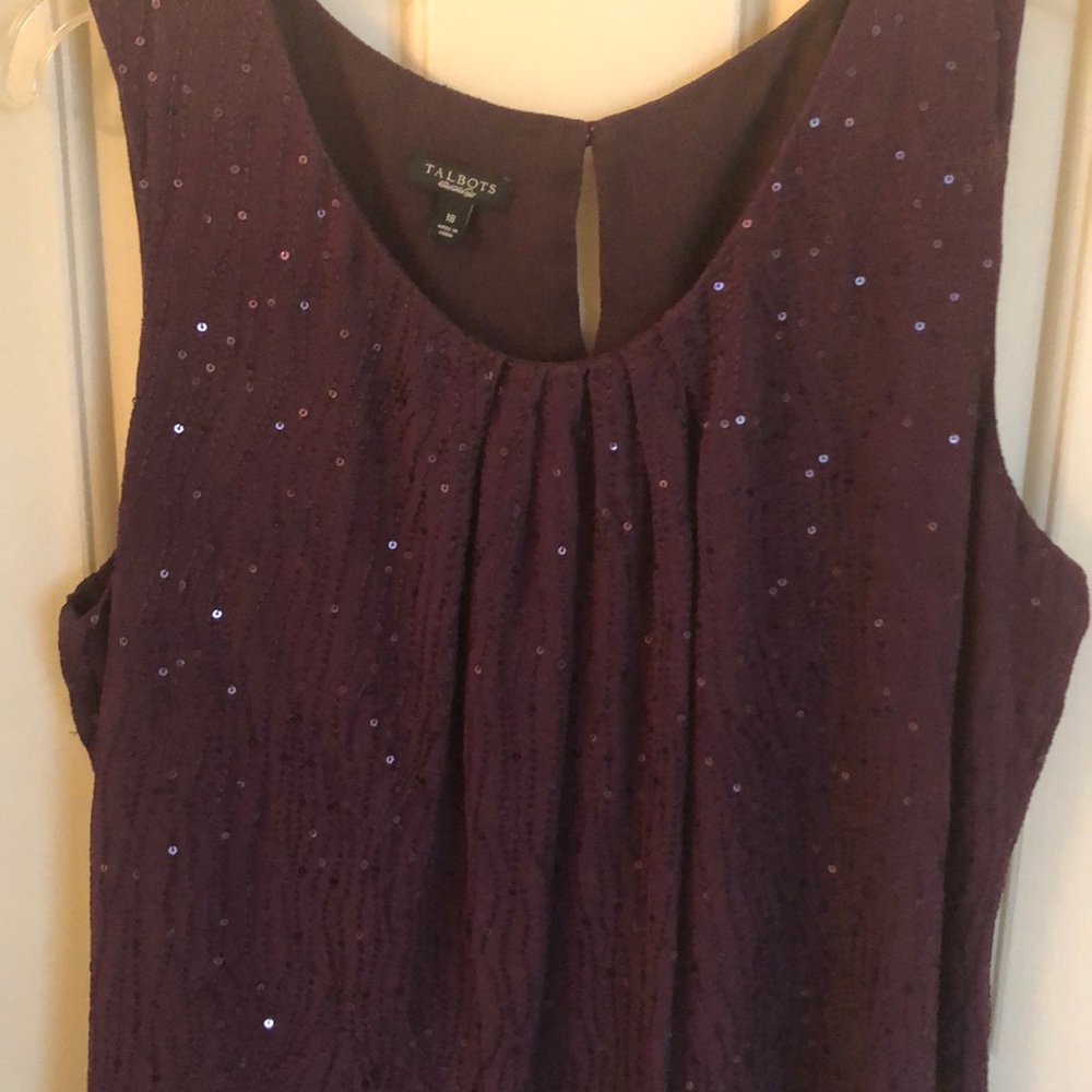 Talbots sequined blouse